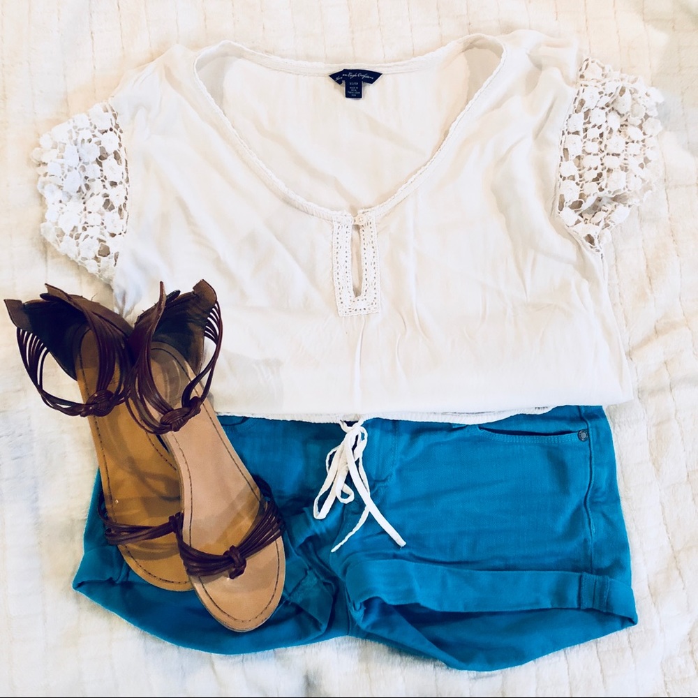 White & lace blouse